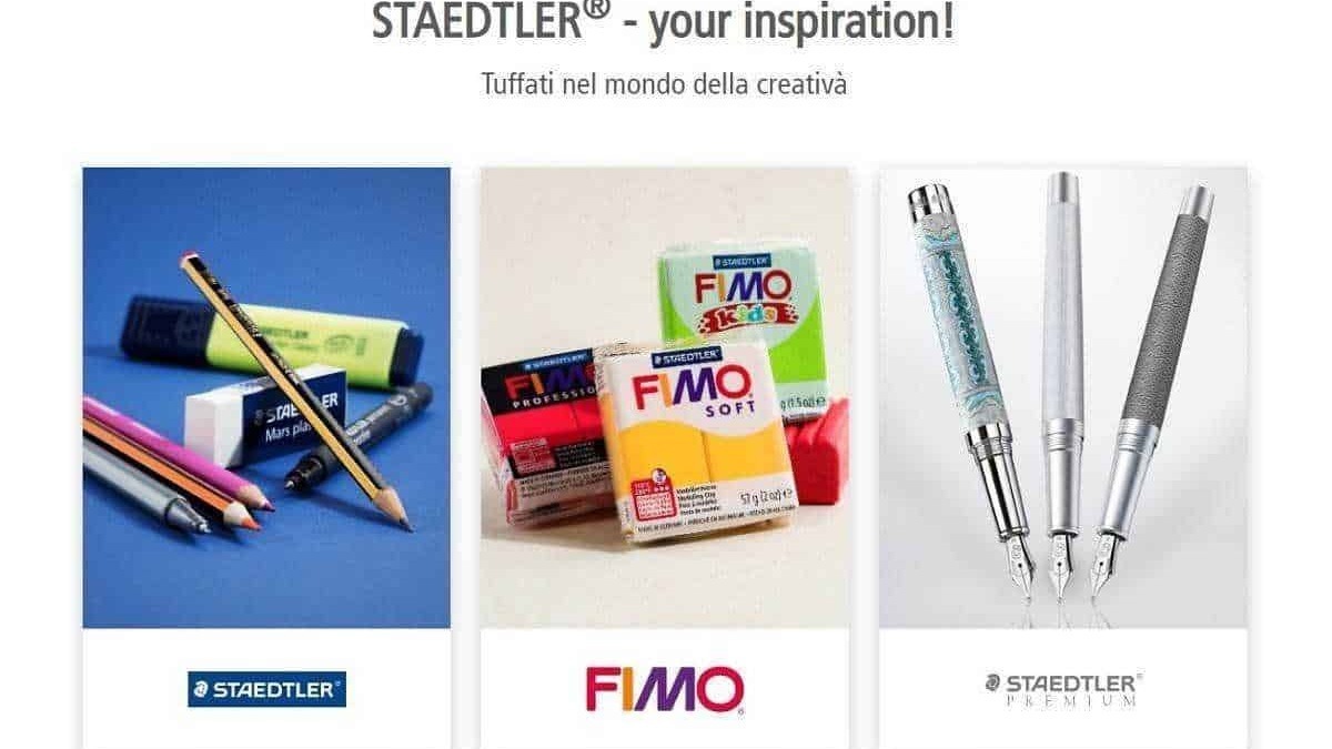 Penne e gomme STAEDTLER, strumenti di cancelleria per scrittura e disegno, focus sui prodotti di alta qualità e creatività.
