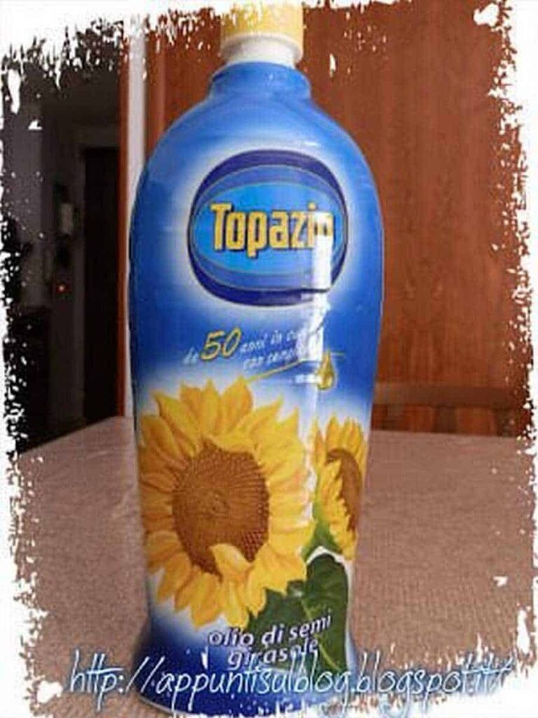 Barattolo di olio di semi di girasole Topazio 