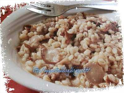 Menu: Orzotto perlato con Condighiotto Galfrè e Salmone