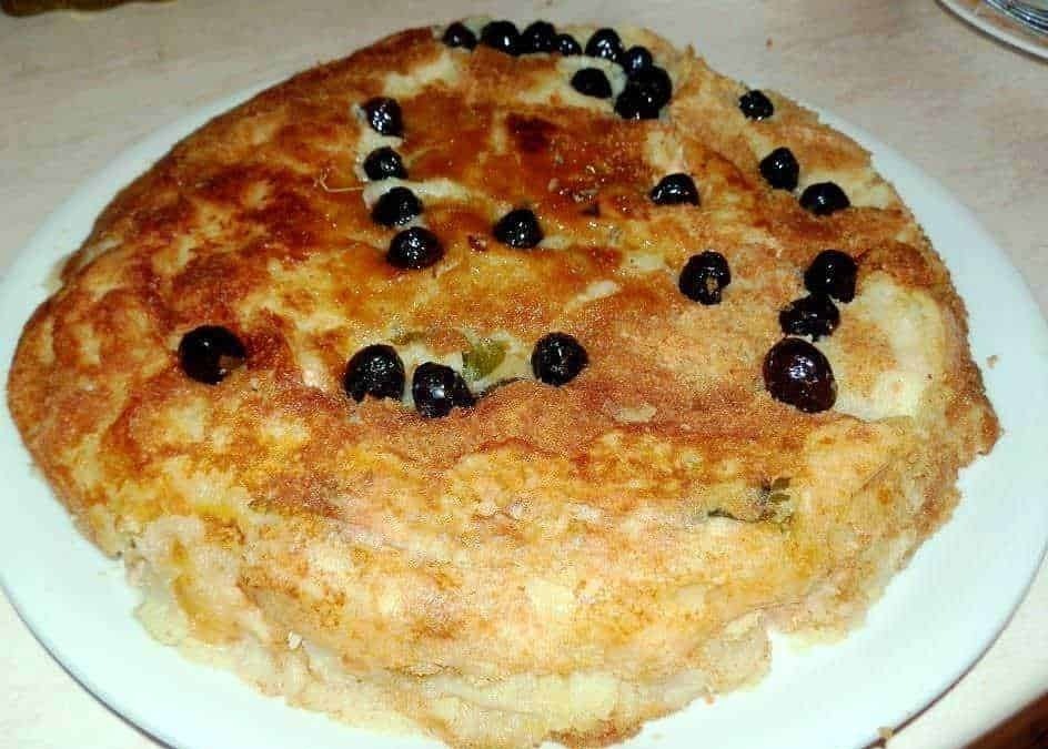 Tortino di patate e salmone cotto al forno dorato