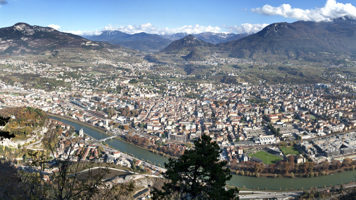 Cosa vedere in Trentino: panorama di Trento