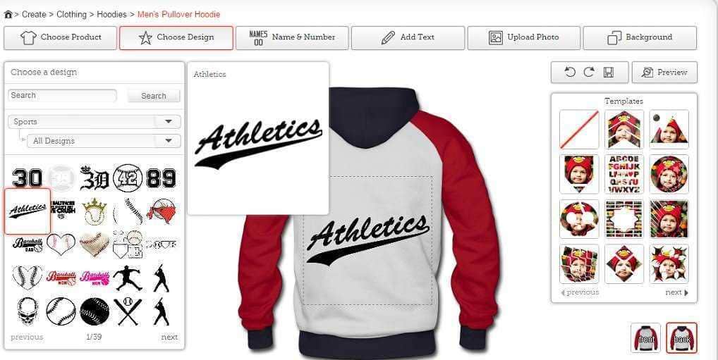 Athletica felpa con design personalizzato, ideale per sport e tempo libero, disponibile online.