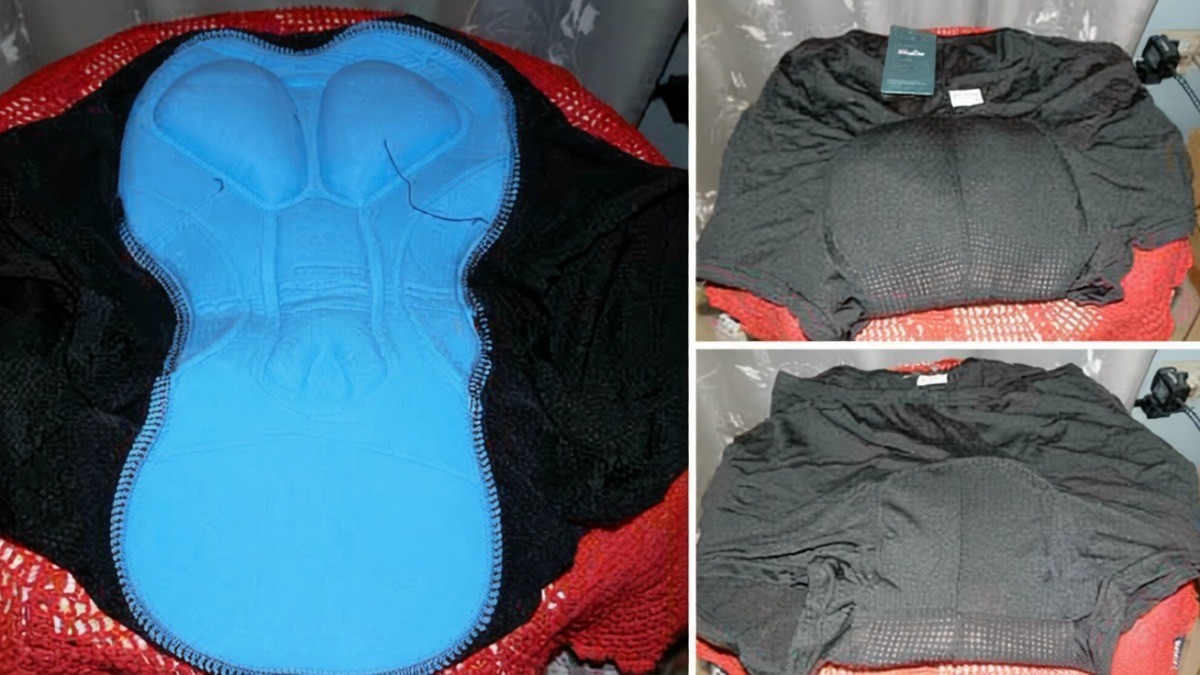 Imbottitura sportiva traspirante per abbigliamento tecnico di alta qualità, ideale per attività outdoor e ciclismo. Design ergonomico per comfort e performance ottimali.