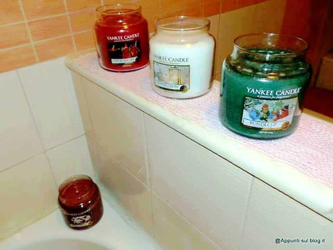 Candela Yankee Candle con aromi vari, decorativa, in vetro, ideale per ambienti domestici, diffusore di profumo, design elegante, decorazione per soggiorno, cucina, camera da letto.