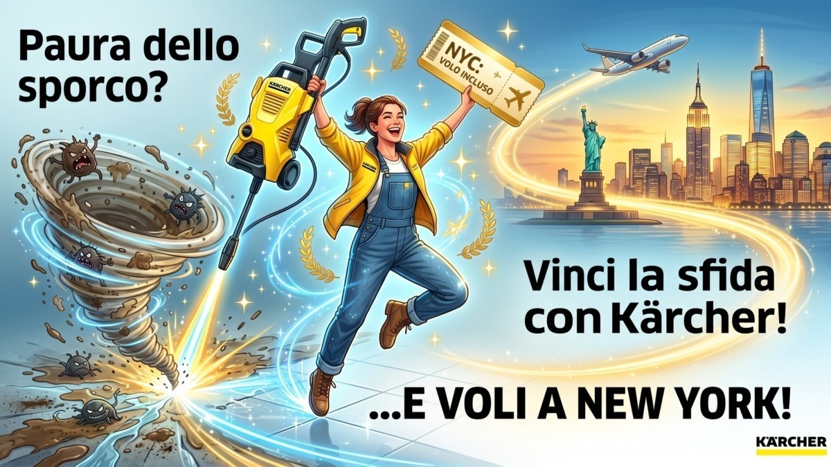 Paura dello sporco? Con Kärcher vinci la sfida e voli a New York!