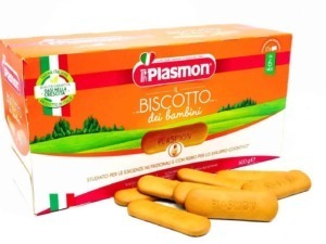 Paneastueco con biscotti Plasmon per bambini, snack nutrizionale ricco di ferro, ideale per lo sviluppo cognitivo dei bambini dai 6 mesi in su, confezione da 600g.