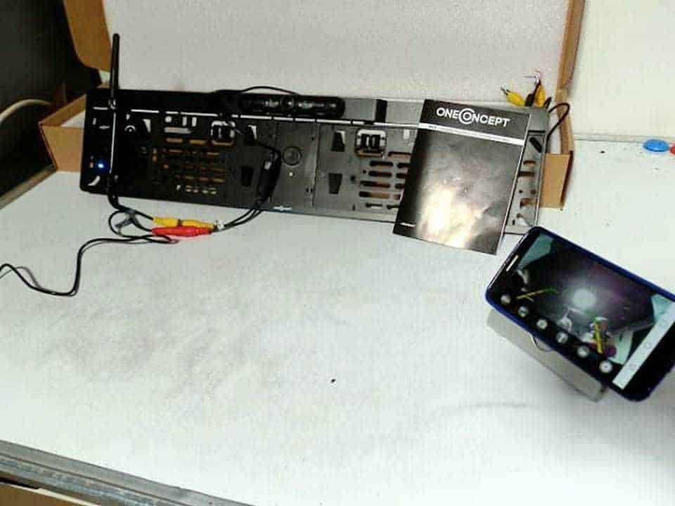 OneConcept RV1: Telecamera Retromarcia WiFi per Auto con App