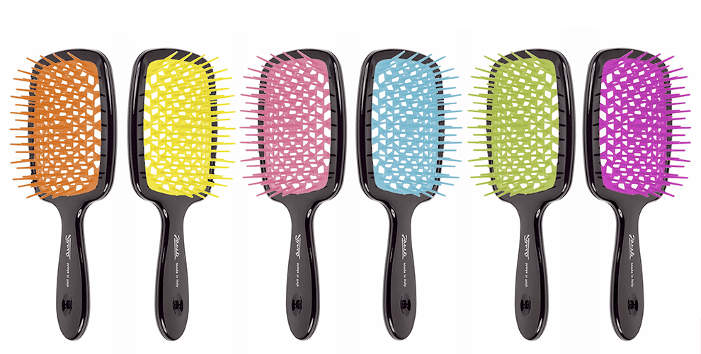 Spazzola termica tonda e la spazzola piatta color oro per capelli al top. Pettine per capelli colorato, antistatico e delicato, ideale per acconciature e trattamento capelli, disponibile in vari colori vivaci, perfetto per uso quotidiano e professionale.