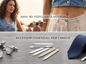 Invenzione del piercing all’ombelico, accessori necessari per camicie