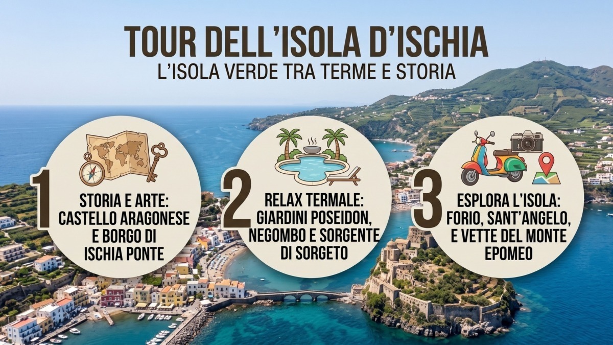 Tour sull’Isola d’Ischia, arcipelago isole Flegree