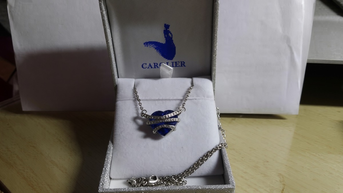 Collana con cuore Carolier in Swarovski Crystal