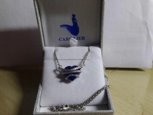 Collana con cuore Carolier in Swarovski Crystal