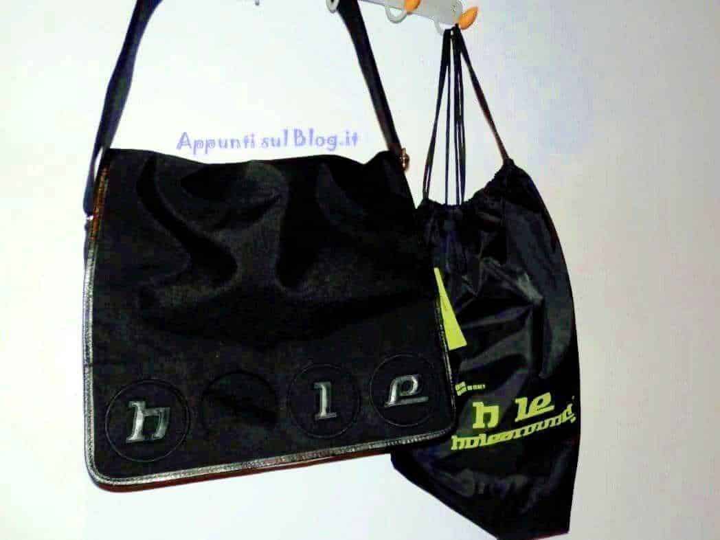 Borsa sportiva nero con logo H le Holearound