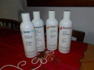 Tenesta plus e Texbio shampoo lenitivo capelli naturali e microfibra, cura capelli delicatamente, prodotti per capelli in fibra di lenza e cotone, ideale per trattamenti naturali.