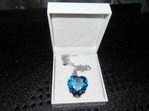 Lady Colour cuore in cristallo blu per donne romantiche