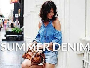Vestito donna in denim estivo, fashion casual e abbinamenti di stile per look estivi alla moda.