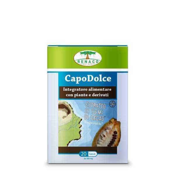 Integratore alimentare con piante e derivati, CapoDolce, estratto di semi di cacao, per il benessere naturale, prodotti salutistici, integratori naturali, appunti sul blog.
