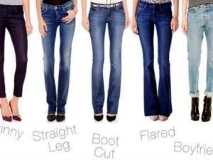 Jeans skinny, a vita alta, Boot Cut, a zampa, Flared, a campana, Boyfriend, com un taglio più rilassato e comodo, ideali per diversi stili e preferenze di moda.