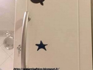 Decorazioni murali con adesivi a forma di pesce e stella