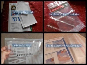 Mini grip Grip-pack per documenti, accessorio per l'organizzazione di scrivanie e archiviazioni, utile in ufficio e a casa.