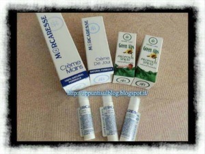 Creme mani e labbra naturali Green Alps e No' Care, prodotti erboristici, oli e sieri biologici, cura della pelle con ingredienti naturali, ideale per mantenere mani e labbra morbide e nutrite.
