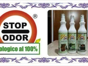 Stop odore igienizzante ecologico antibatterico naturale senza profumo per eliminare cattivi odori e sporco da ambienti e superfici, prodotto eco-friendly e 100% biologico.
