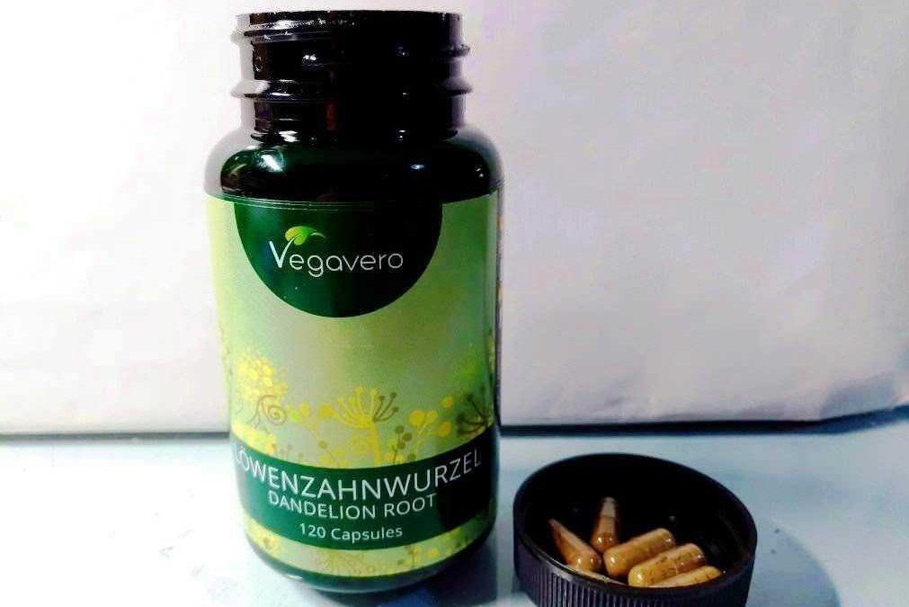 Integratore naturale di radice di gemme di benzina, compresse di dandelion root, prodotto Vegavero, salute e benessere naturale, supporto detox e digestione, 120 capsule.