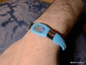 bracciale Vital Maxx in silicone blu