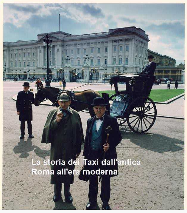 La storia dei Taxi dall'antica Roma all'era moderna - Hansom cab a Londra con Holmes