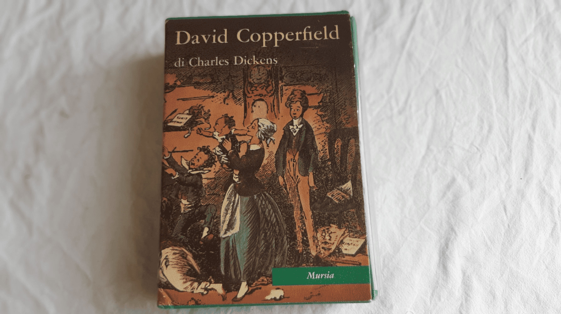 Vocaboli del libro "David Copperfield" di Charles Dickens, misterioso e classico della letteratura inglese, illustrato, perfetto per appassionati di libri antichi e letteratura.
