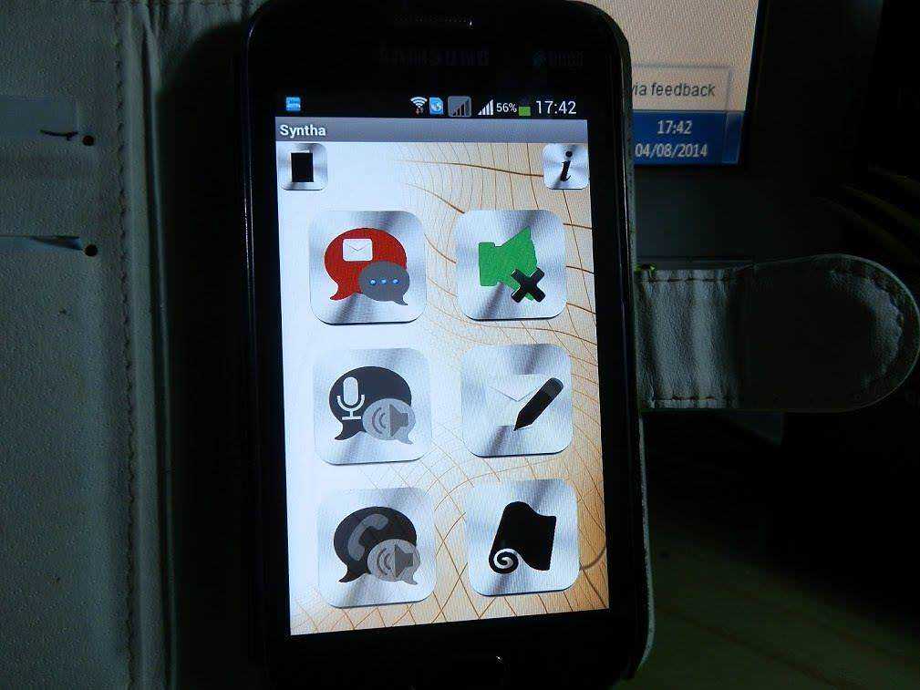Risposta automatica: Syntha, la prima smart app multifunzionale a comando vocale per Android su Google Play.