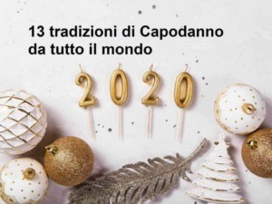 Fallegifs di candele a forma di numeri 2020 in stile natalizio con decorazioni oro e bianco, simbolo delle tradizioni di Capodanno in tutto il mondo e celebrazione dell'anno nuovo.