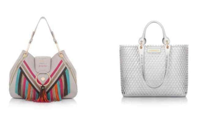 Colorful striped tote bag with fringe and open book design, perfect for casual outings e look chic.