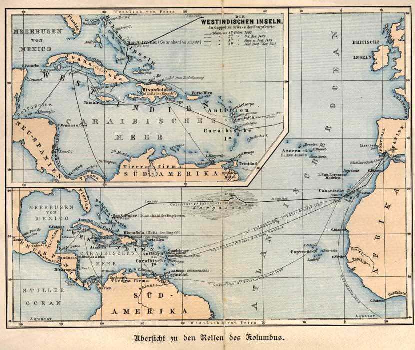 Hispaniola is depicted on an antique map, illustrating the Caribbean islands with detailed geographic features and historical cartography elements.