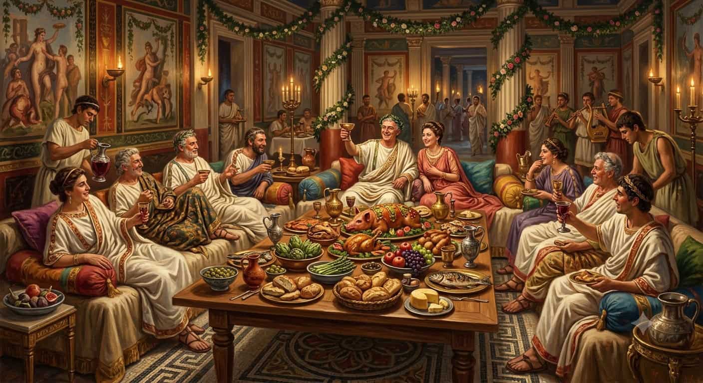 Come vivevano i Romani la vita quotidiana 4 Ma come era l'alimentazione? I pasti
