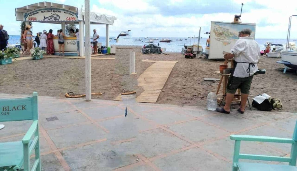 Spiaggia Grande, la principale spiaggia di Positano