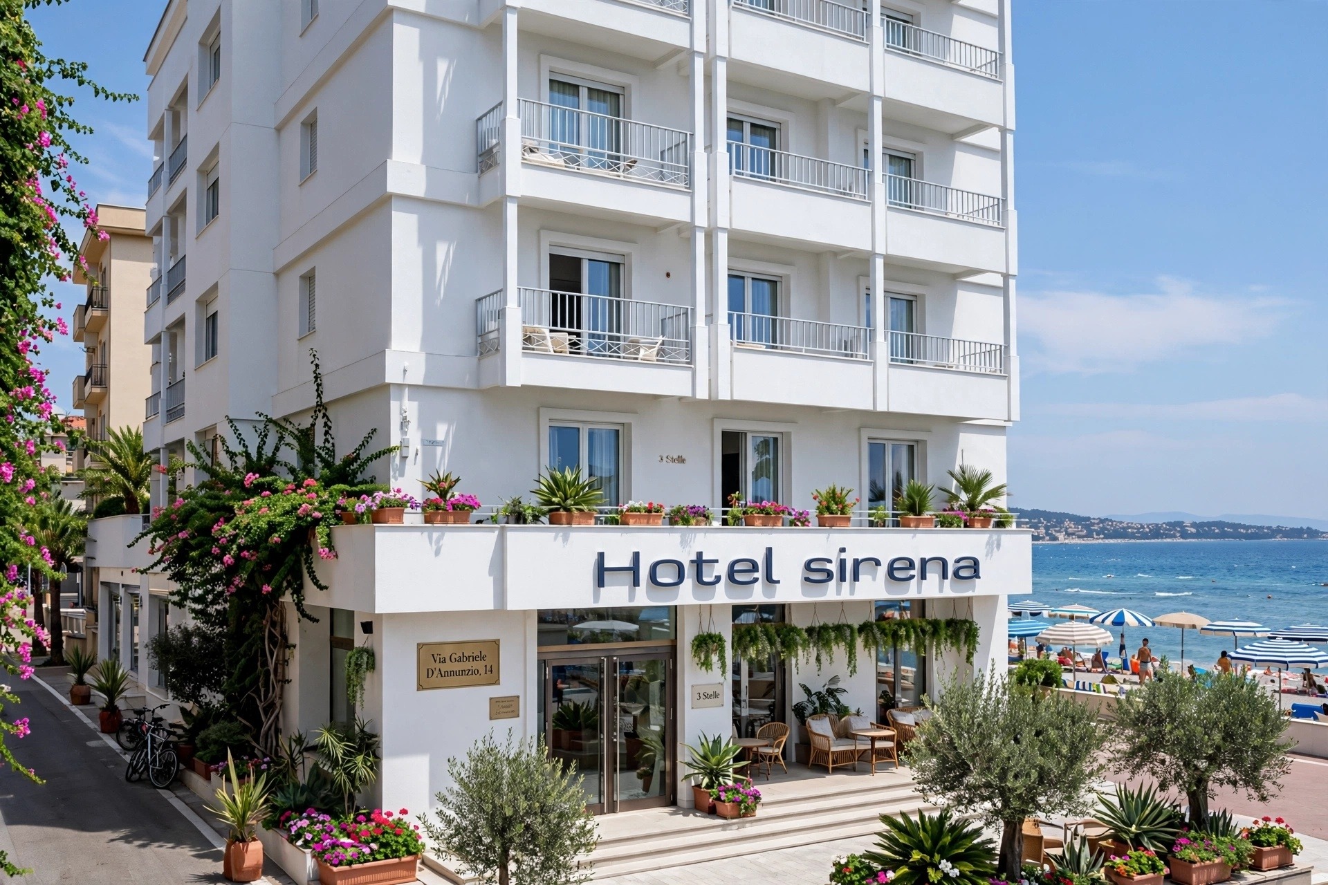 Hotel a Gabicce nello scenario della Baia degli angeli