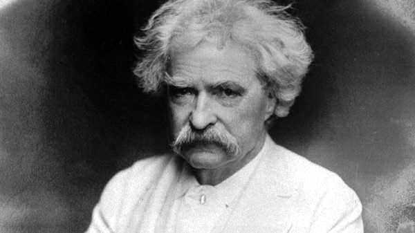 Ritratto dello scrittore Mark Twain