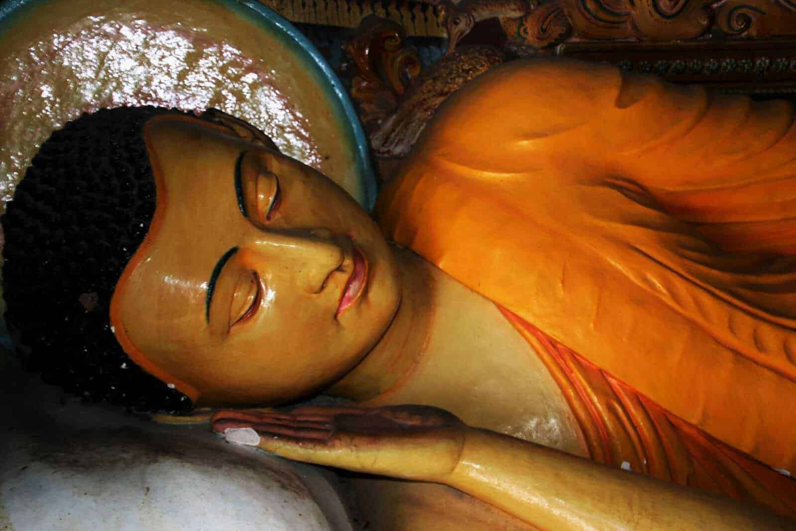 A cosa servono le sopracciglia, 5 ruoli importanti 6 Riproduzione di una statua di Buddha sdraiato con dettagli in oro e colori caldi, simbolo di pace e meditazione. Perfetta per ispirare tranquillità e spiritualità nelle immagini del blog Appunti Sul Blog.