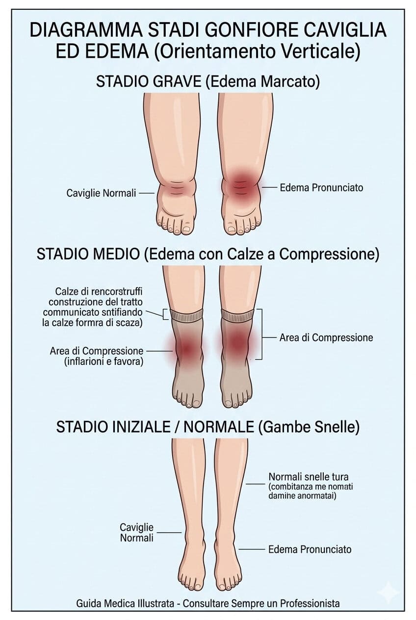 Lipedema sindrome gambe gonfie e trattamenti 6 Lipedema sindrome gambe gonfie e trattamenti (2026). 3 stadi gonfiore caviglia