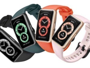 Smartwatch Huawei Watch Fit, display digitale con quadranti colorati e cinturini in silicone in vari colori, ideale per sport e salute. Perfetta per monitoraggio fitness e stile moderno.