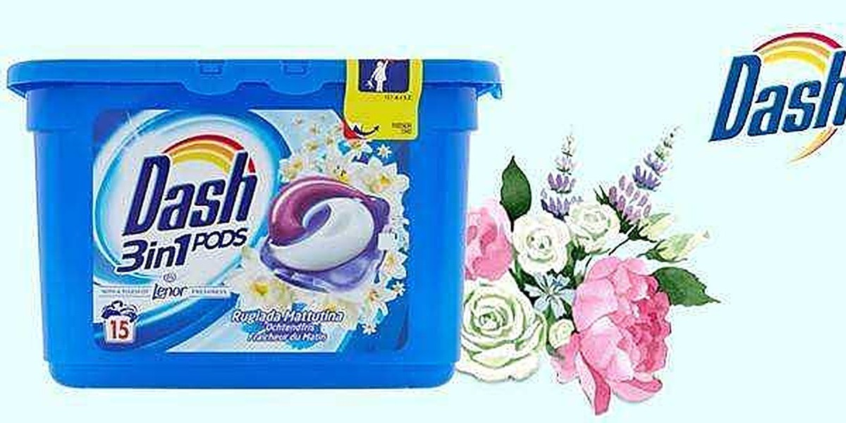 Podtroppo Dash 3in1 Pods detersivo per lavatrice, confezione da 15 capsule, efficace contro le macchie e delicato sui tessuti, ideale per il bucato quotidiano.