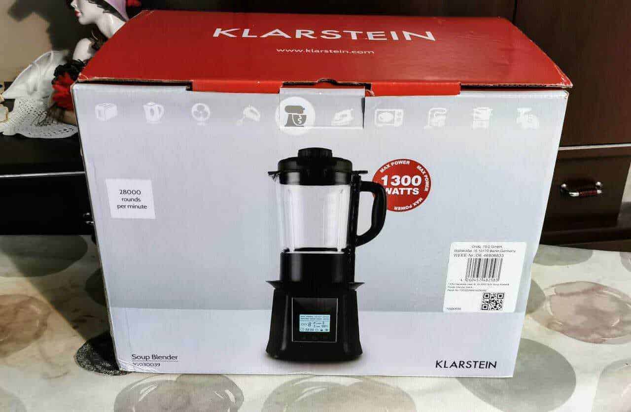 High-quality blender kitchen appliance with touchscreen control and 1300 watts power for smoothie and soup preparation, ideal for modern cooking enthusiasts.