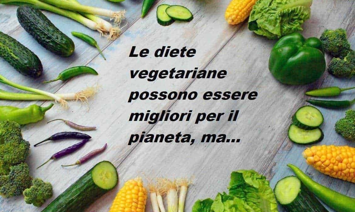 Dieta vegetariana e ambiente con alimenti vegetali sani