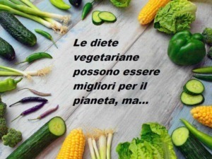 Dieta vegetariana e ambiente con alimenti vegetali sani