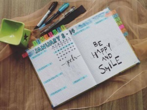 Agenda per obiettivi con pianificazione impegni quotidiani