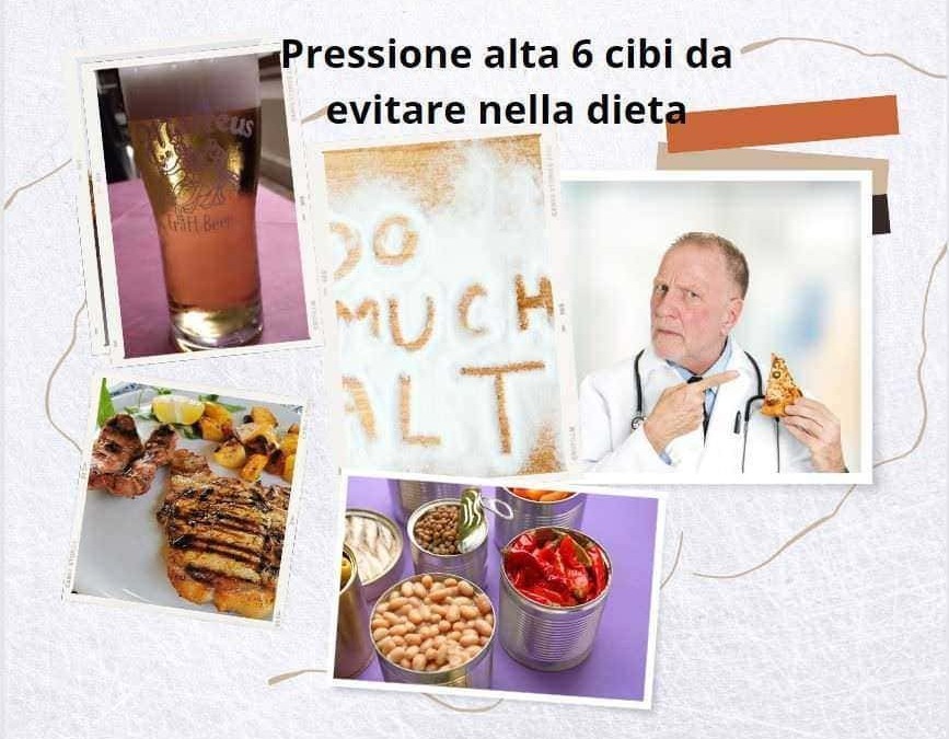 High blood pressure foods to avoid diet, healthy meal options, and tips for managing hypertension; includes images of healthy and unhealthy foods, and a doctor with pizza.