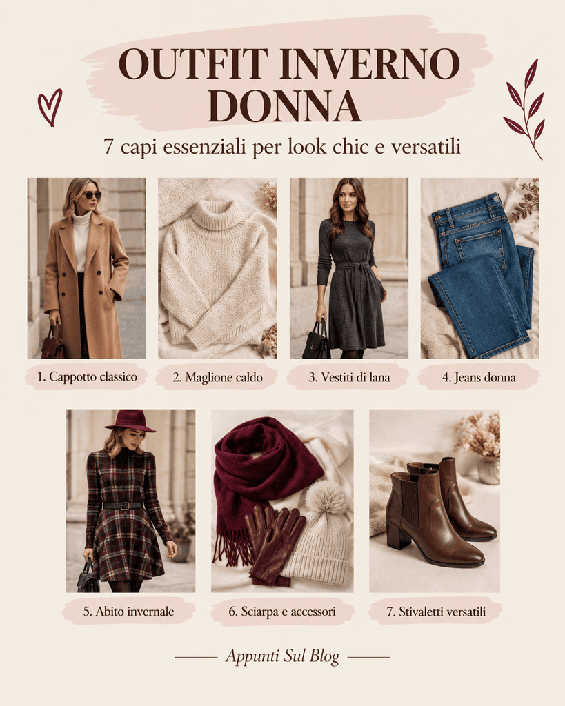 Outfit inverno donna essenziali chic nel mio armadio