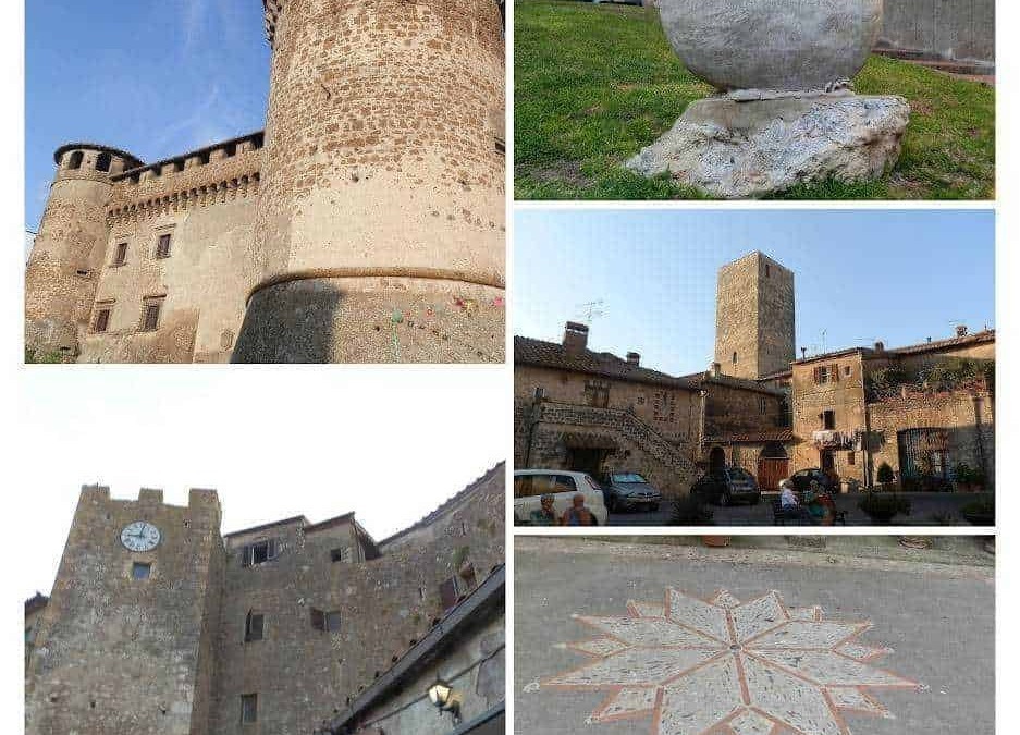 Antica fortezza medievale in pietra con torri cilindriche, simbolo storico e architettonico.