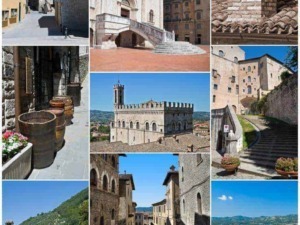 Storica città Italia con edifici antichi, strade di ciottoli e monumenti medievali, perfetta per esplorare l’arte e la storia locale. Panorama sui tetti e vedute panoramiche delle colline toscane.